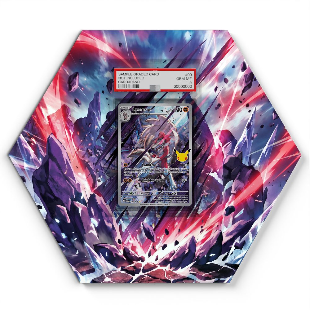 138/128 Lycanroc - Extended Artwork Pokemon Card Display