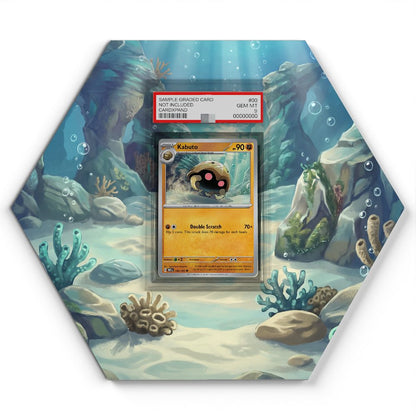 140/165 Kabuto - Extended Artwork Pokemon Card Display