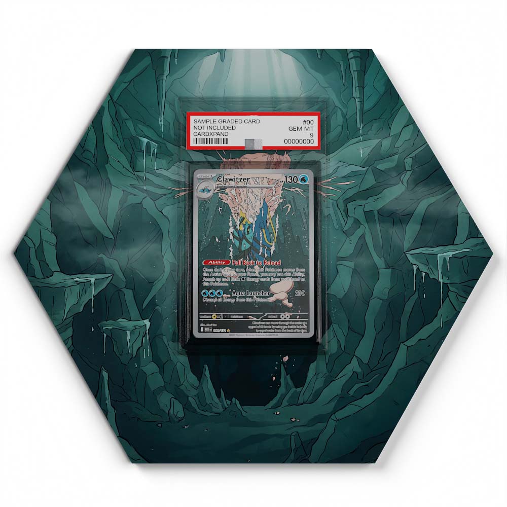 141/132 Clawitzer - Extended Artwork Pokemon Card Display