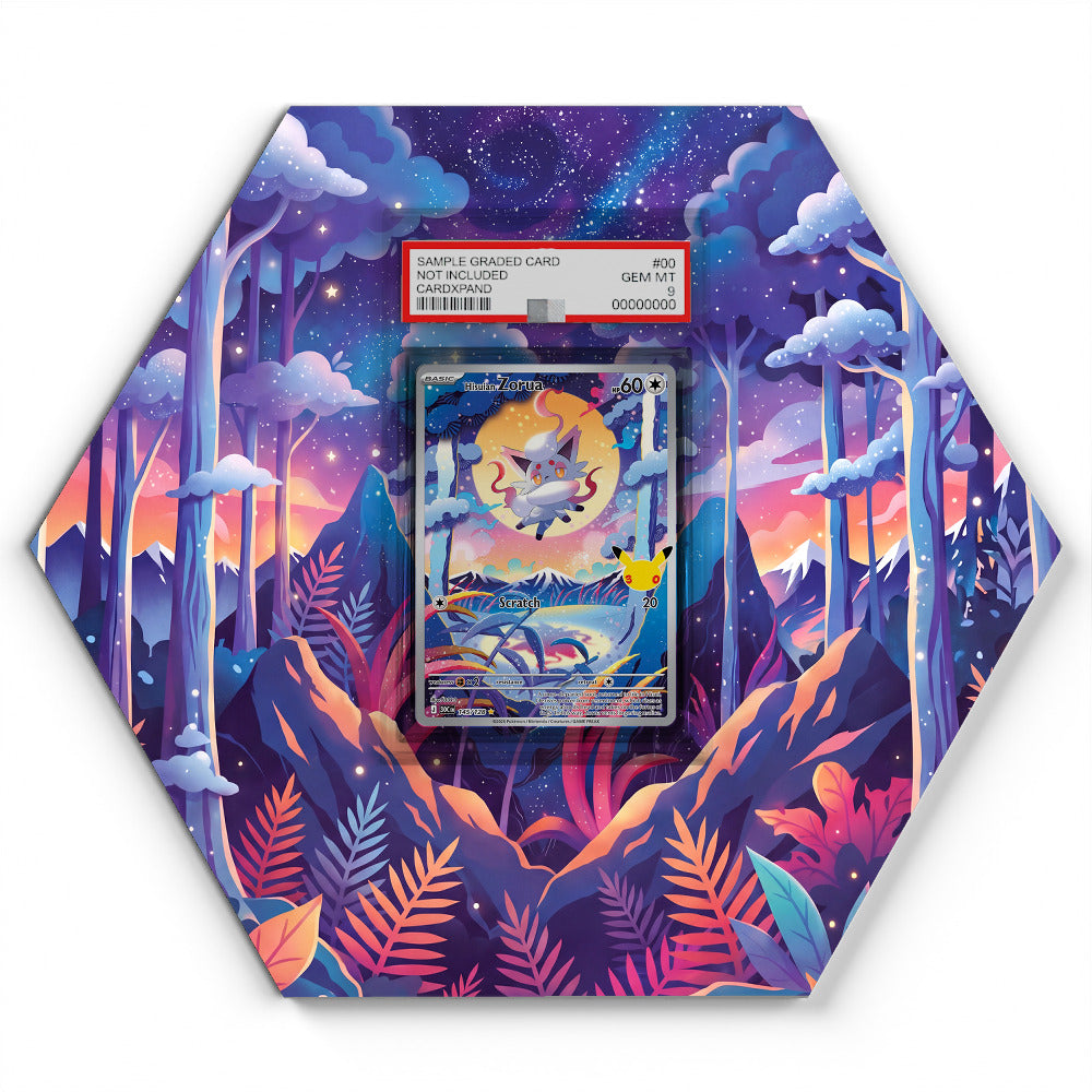 145/128 Hisuian Zorua - Extended Artwork Pokemon Card Display
