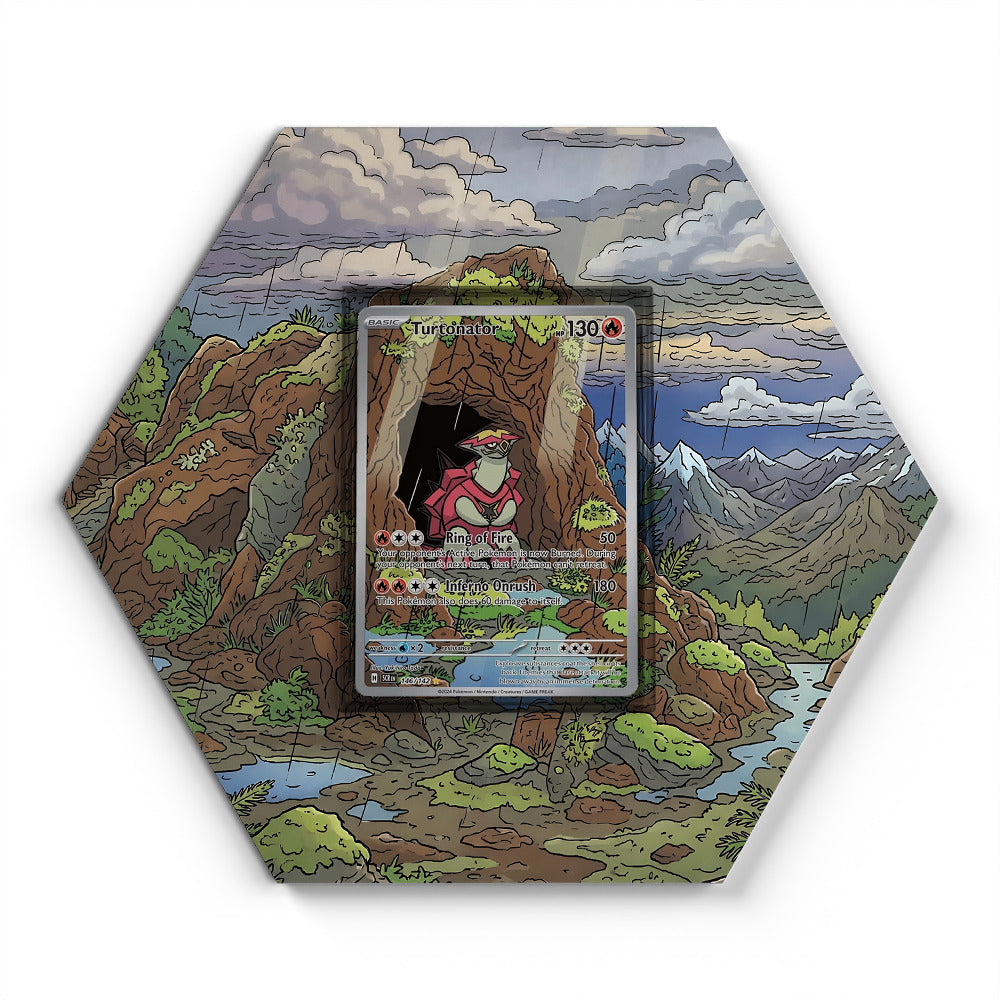 146/142 Turtonator - Extended Artwork Pokemon Card Display