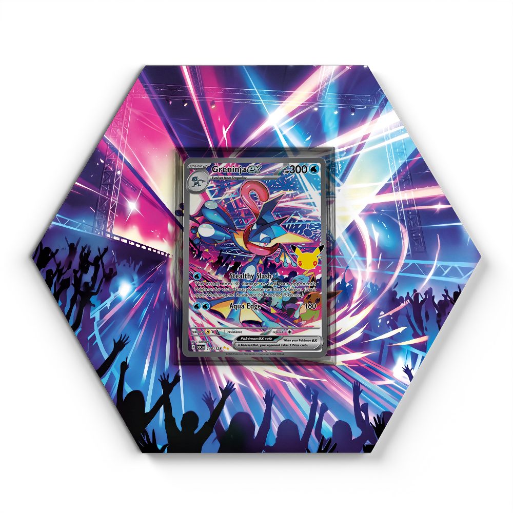 148/128 Greninja ex - Extended Artwork Pokemon Card Display