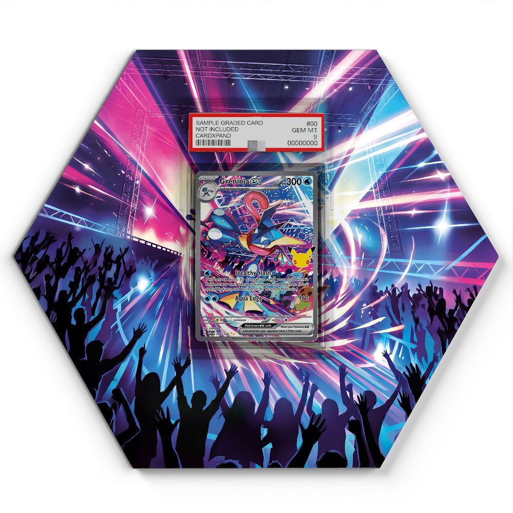 148/128 Greninja ex - Extended Artwork Pokemon Card Display