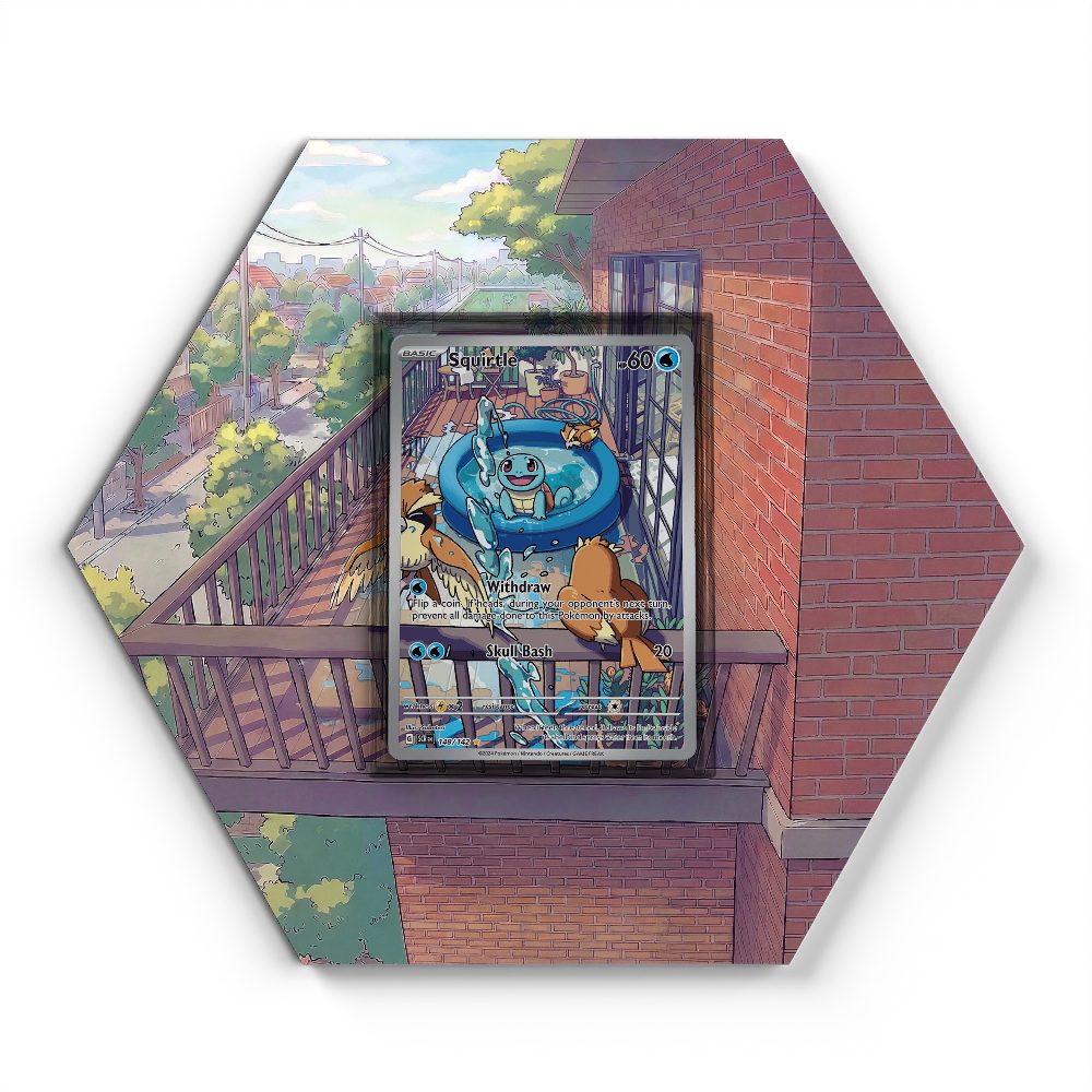148/142 Squirtle - Extended Artwork Pokemon Card Display