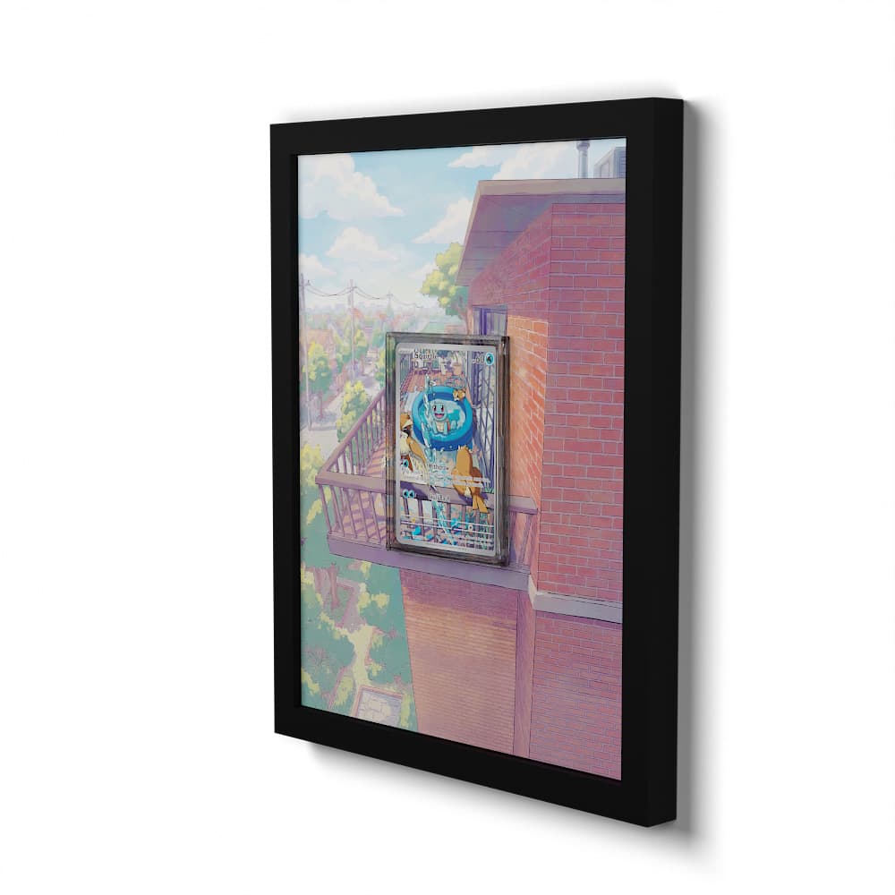 148/142 Squirtle - Extended Artwork Framed Pokemon Card Display