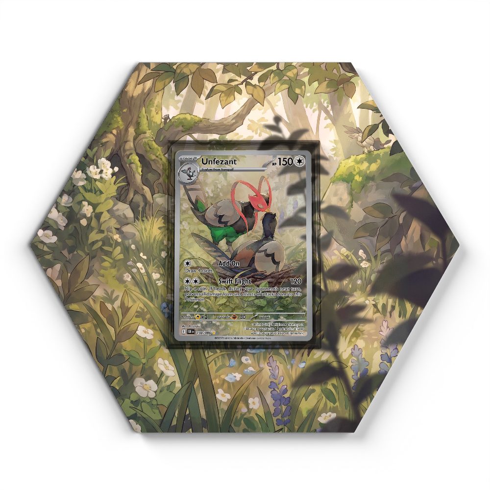 150/086 Unfezant - Extended Artwork Pokemon Card Display