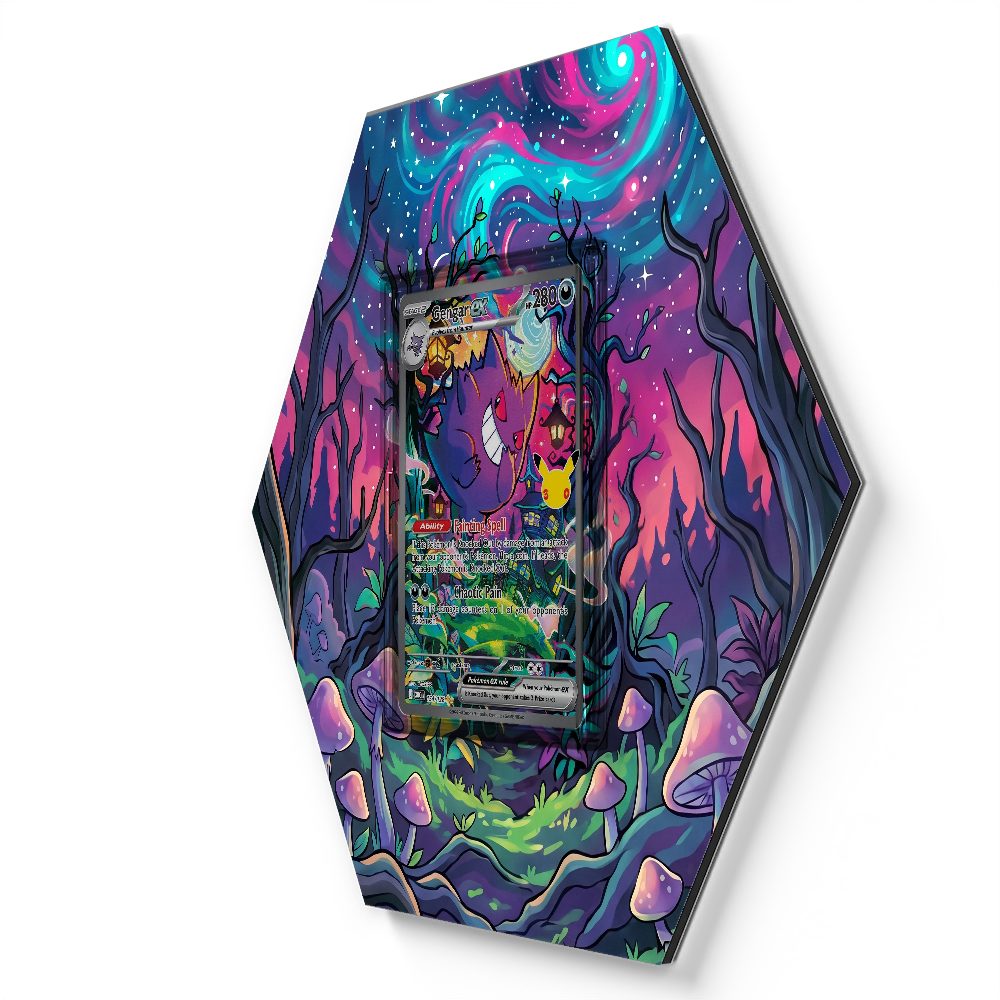 154/128 Gengar ex - Extended Artwork Pokemon Card Display