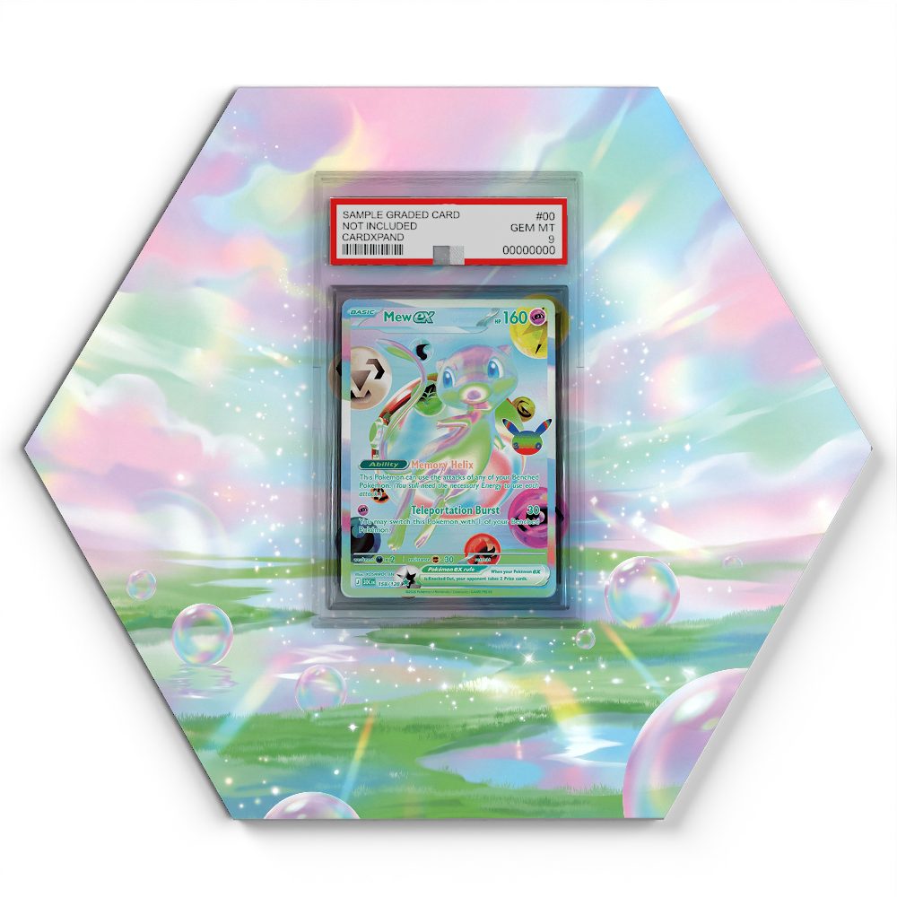 158/128 Mew ex - Extended Artwork Pokemon Card Display