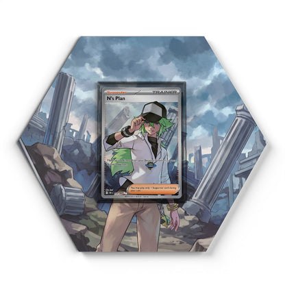163/086 N’s Plan - Extended Artwork Pokemon Card Display