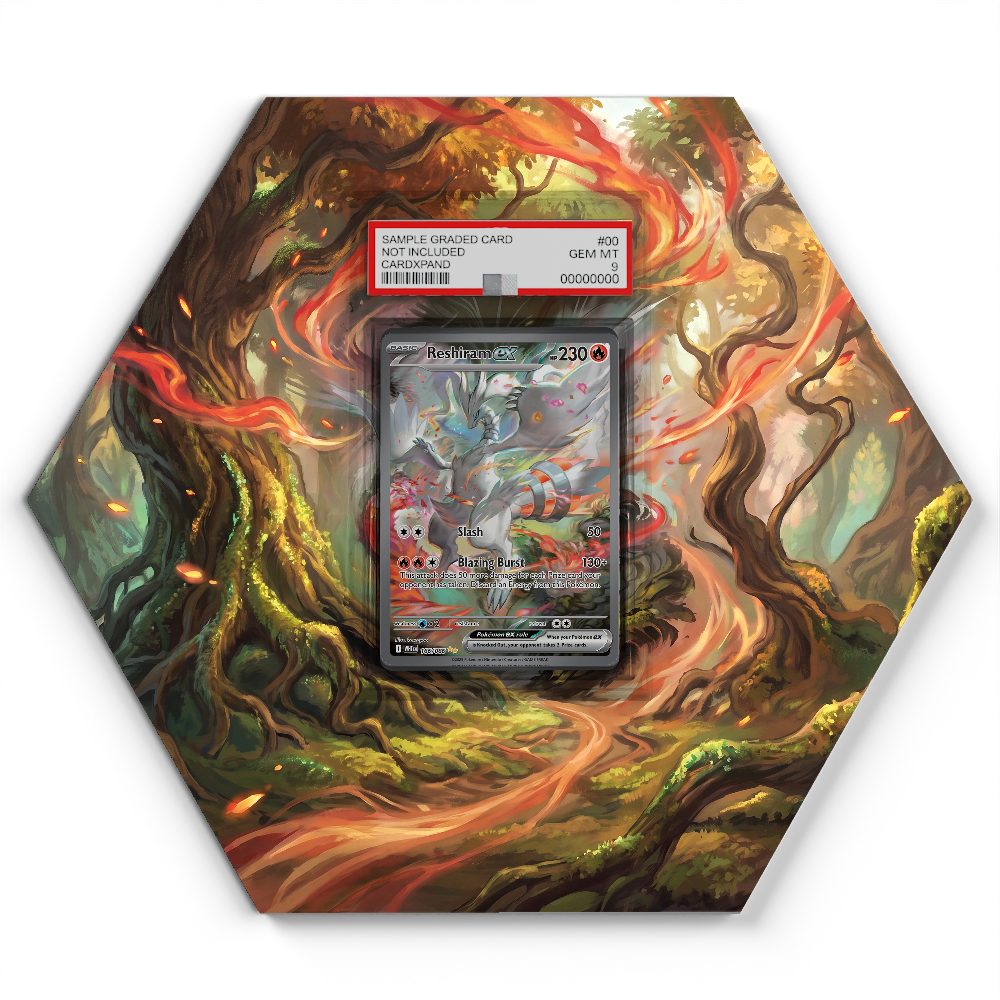 166/086 Reshiram - Extended Artwork Pokemon Card Display