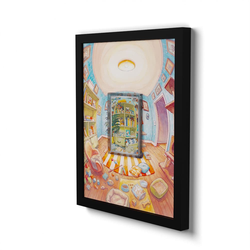 167/162 Litten - Extended Artwork Framed Pokemon Card Display