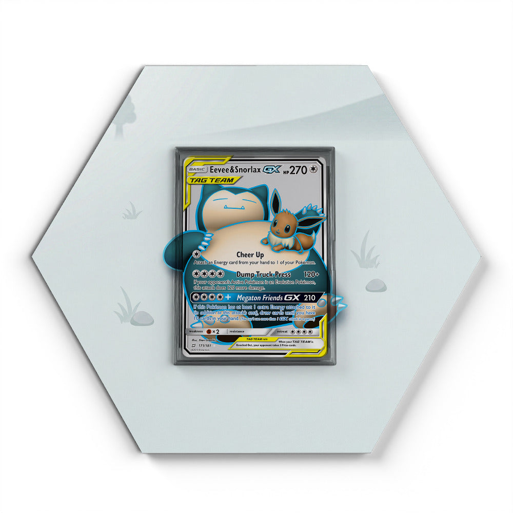 171/181 Eevee & Snorlax GX - Extended Artwork Pokemon Card Display