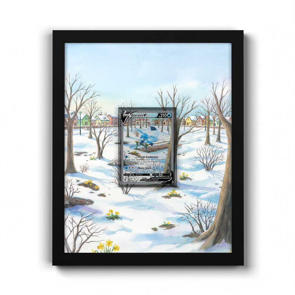 175/203 Glaceon V - Extended Artwork Pokemon Card Frame