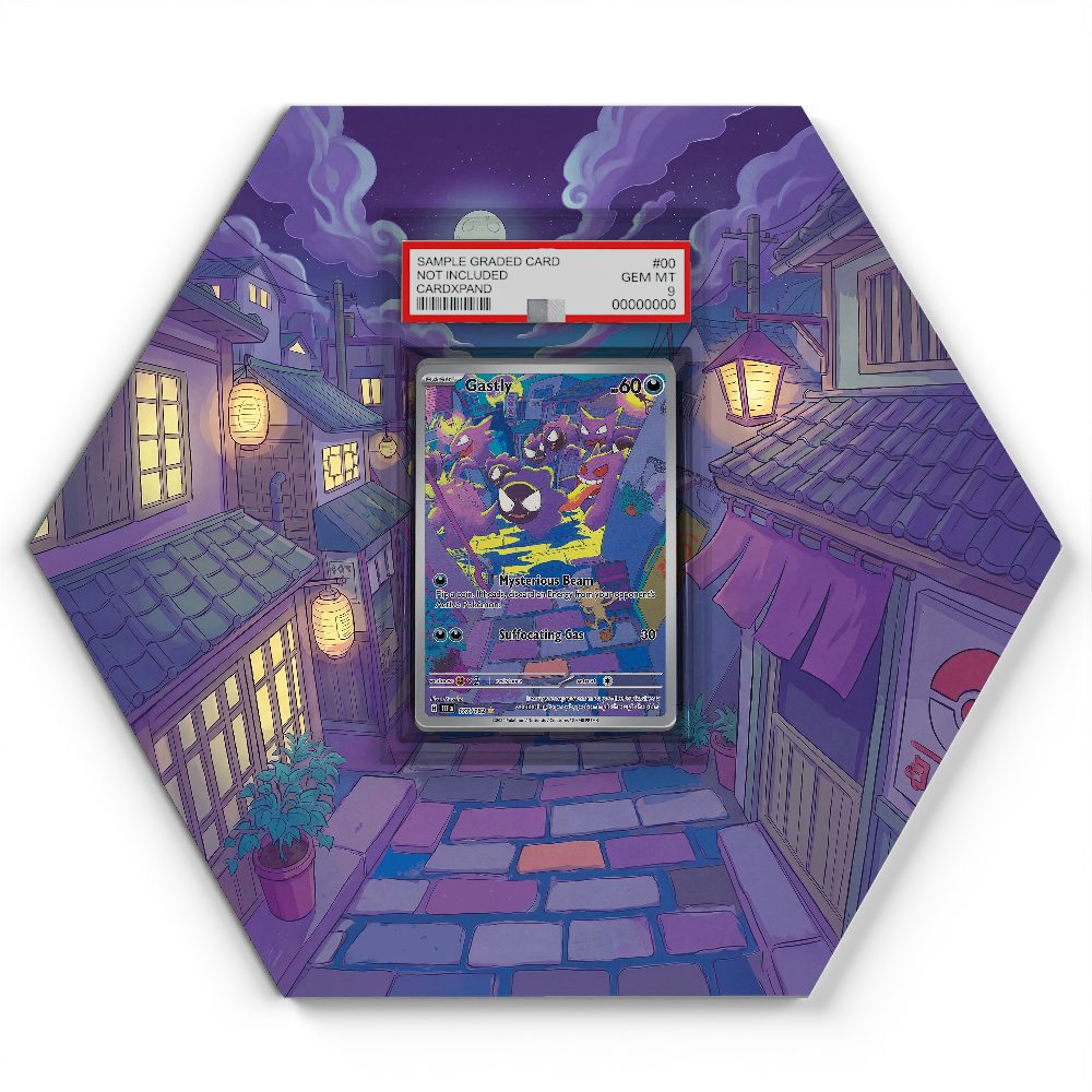 177/162 Gastly - Extended Artwork Pokemon Card Display