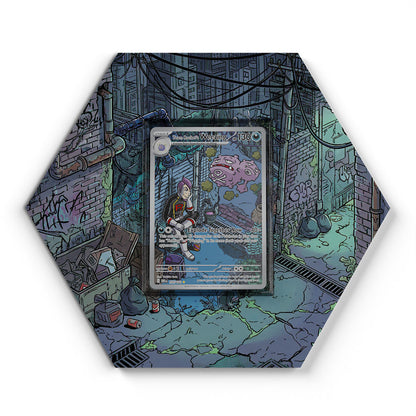199/182 Team Rocket's Weezing - Extended Artwork Pokemon Card Display