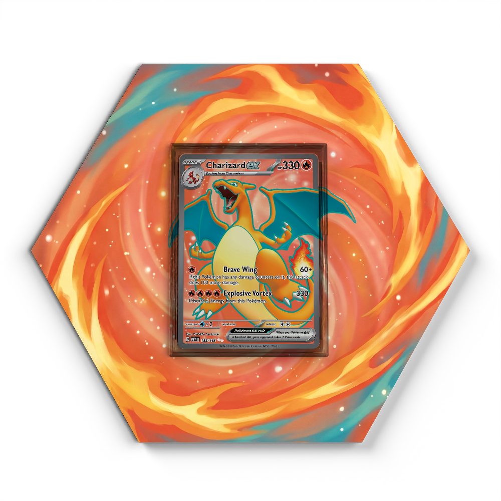 183/165 Charizard ex - Extended Artwork Pokemon Card Display