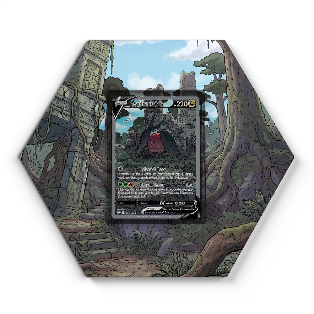 184/195 Regidrago V - Extended Artwork Pokemon Card Display