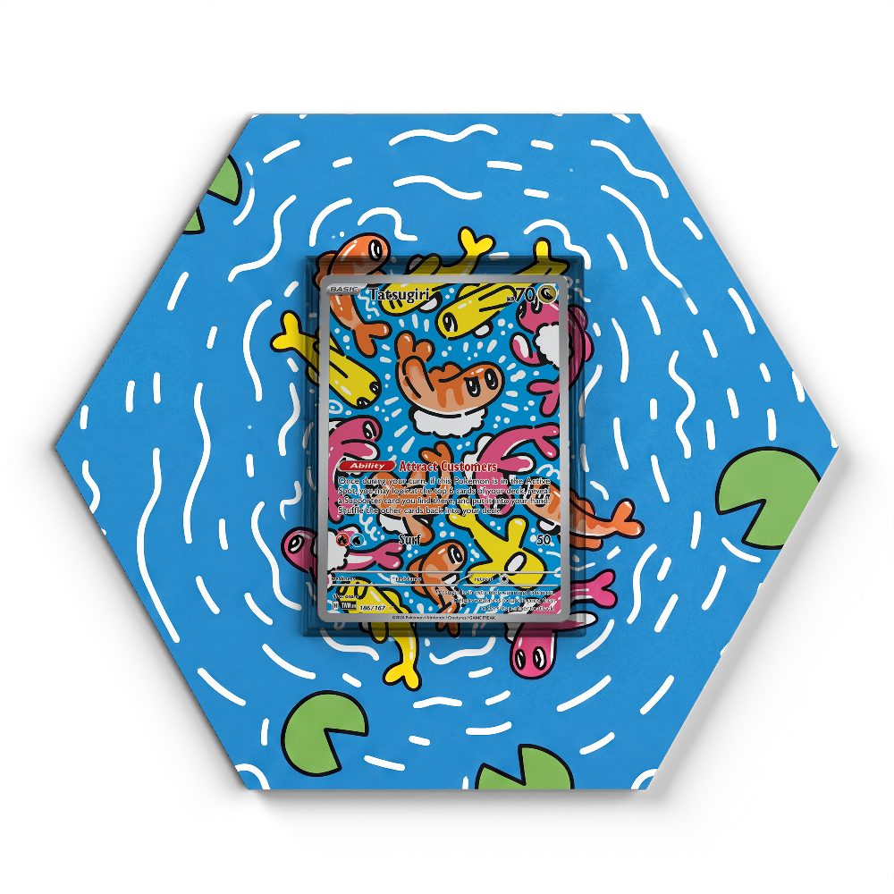 186/167 Tatsugiri - Extended Artwork Pokemon Card Display