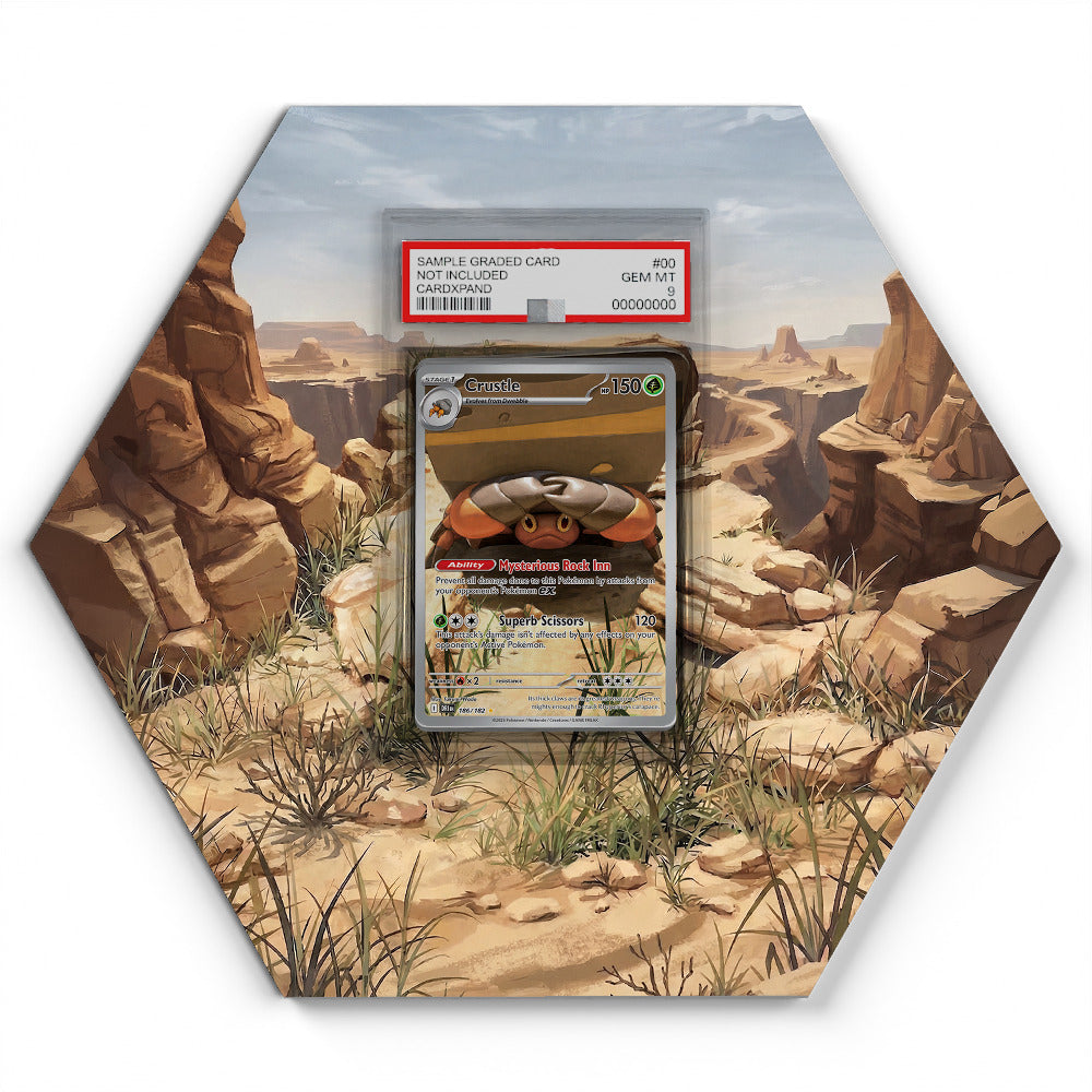 186/182 Crustle - Extended Artwork Pokemon Card Display