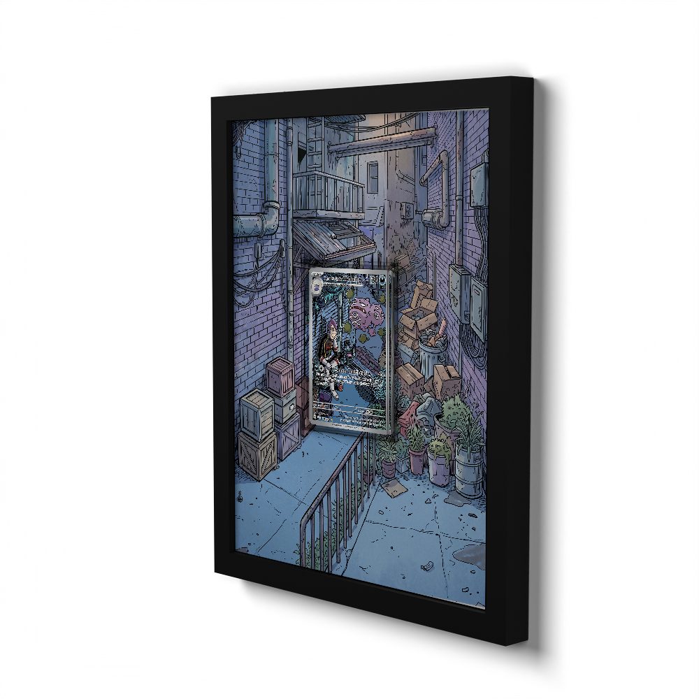 199/182 Team Rocket's Weezing - Extended Artwork Framed Pokemon Card Display
