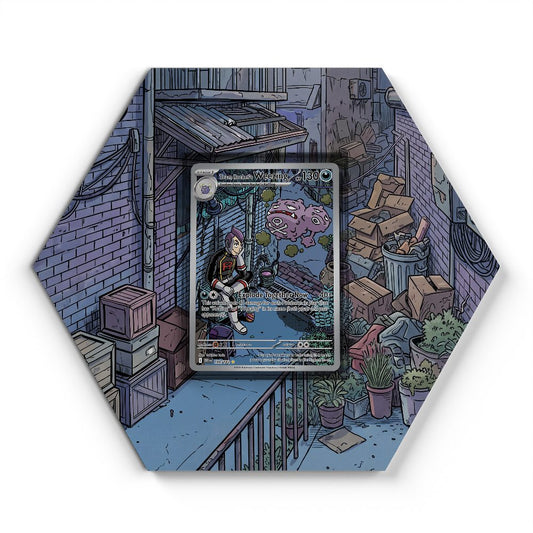 199/182 Team Rocket's Weezing - Extended Artwork Pokemon Card Display