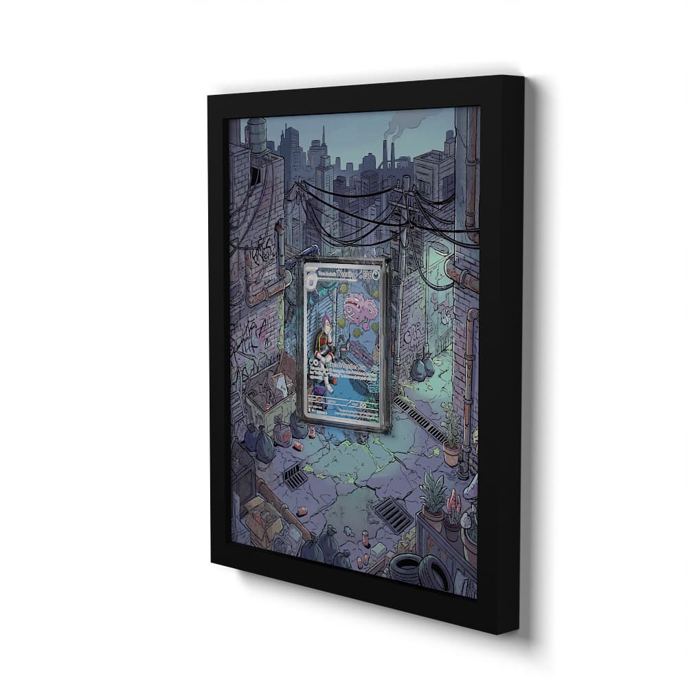 199 Team Rocket's Weezing - Extended Artwork Framed Pokemon Card Display