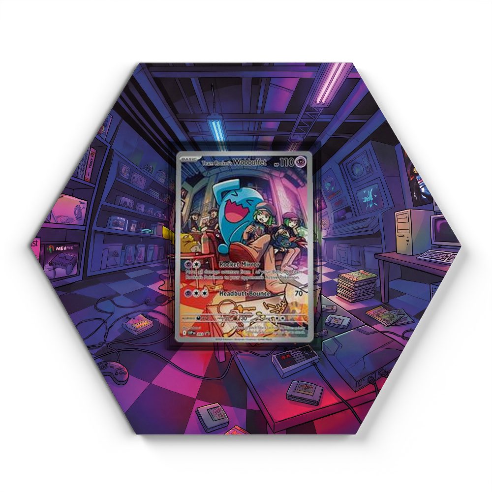 203 Team Rocket’s Wobbuffet - Extended Artwork Pokemon Card Display