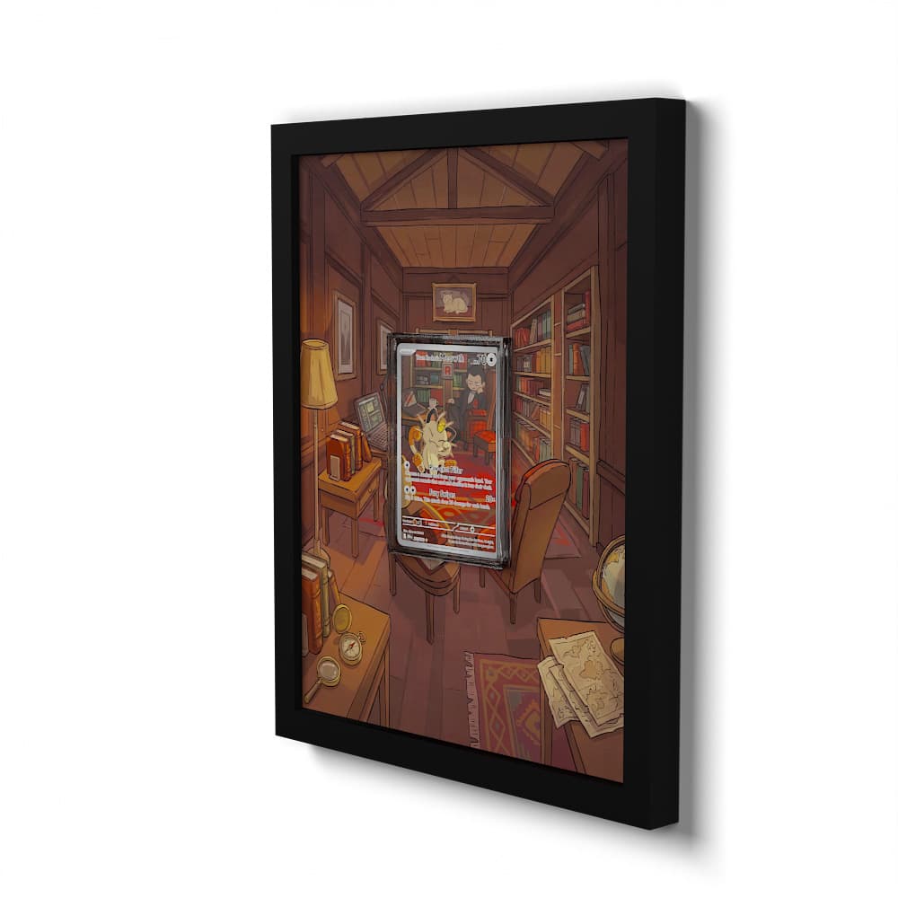 203 Team Rocket's Meowth - Extended Artwork Framed Pokemon Card Display