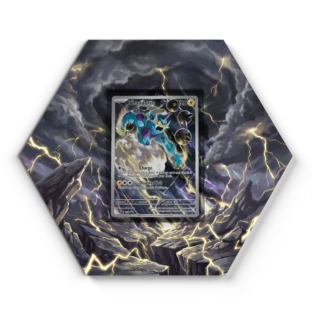 209 Thundurus - Extended Artwork Pokemon Card Display