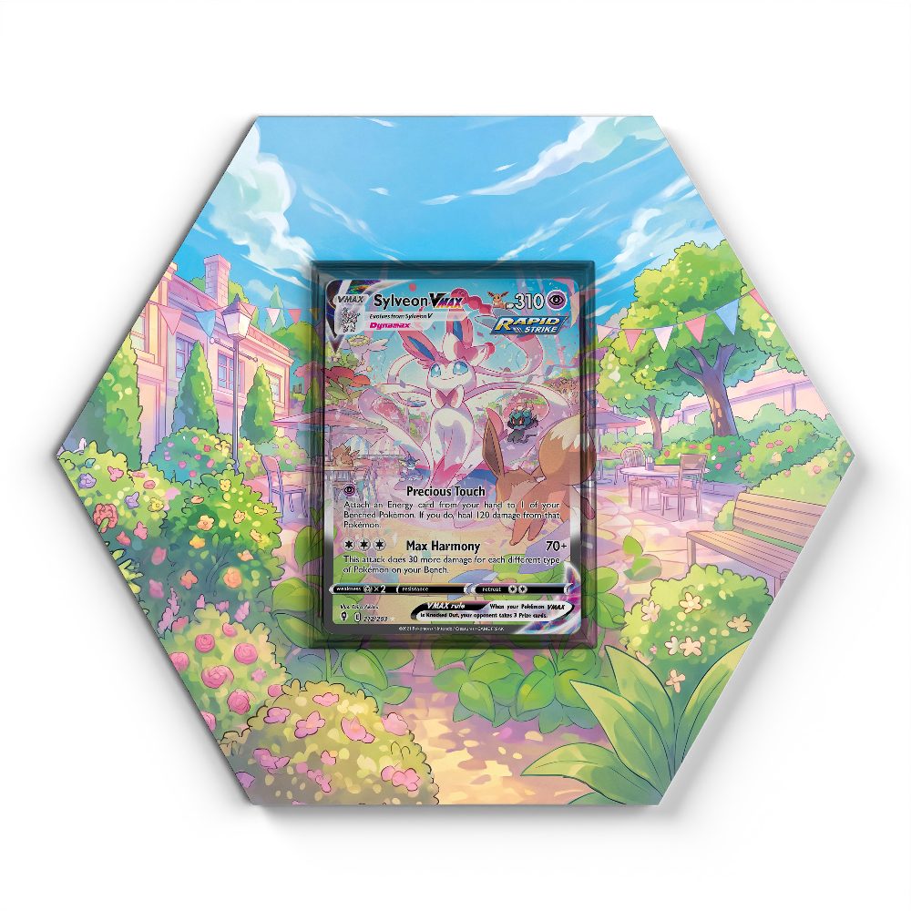212/203 Sylveon VMAX - Extended Artwork Pokemon Card Display