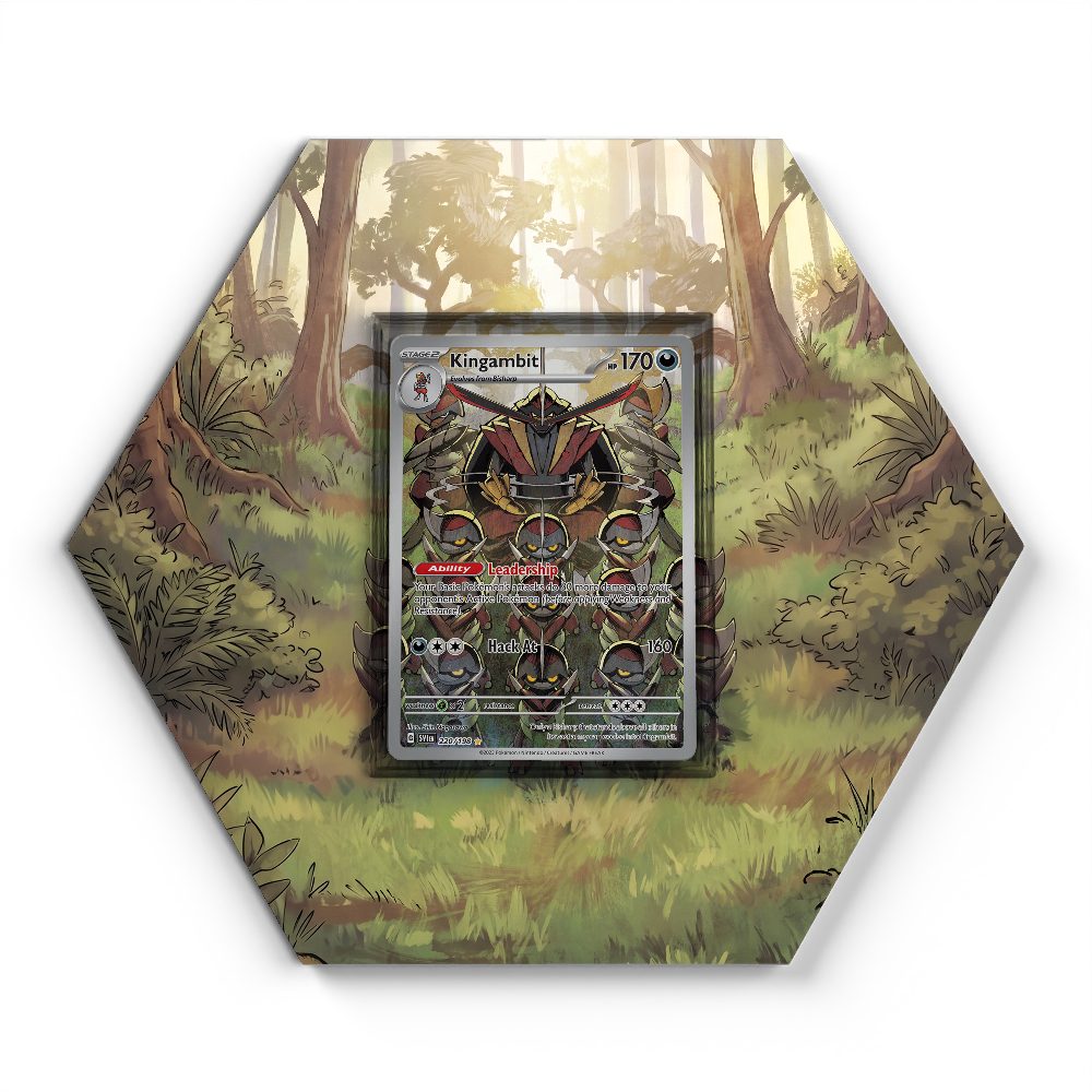 220/198 Kingambit - Extended Artwork Pokemon Card Display