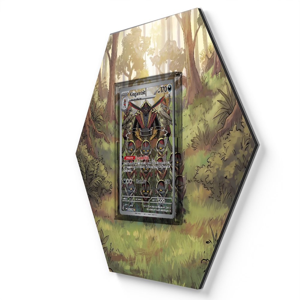 220/198 Kingambit - Extended Artwork Pokemon Card Display