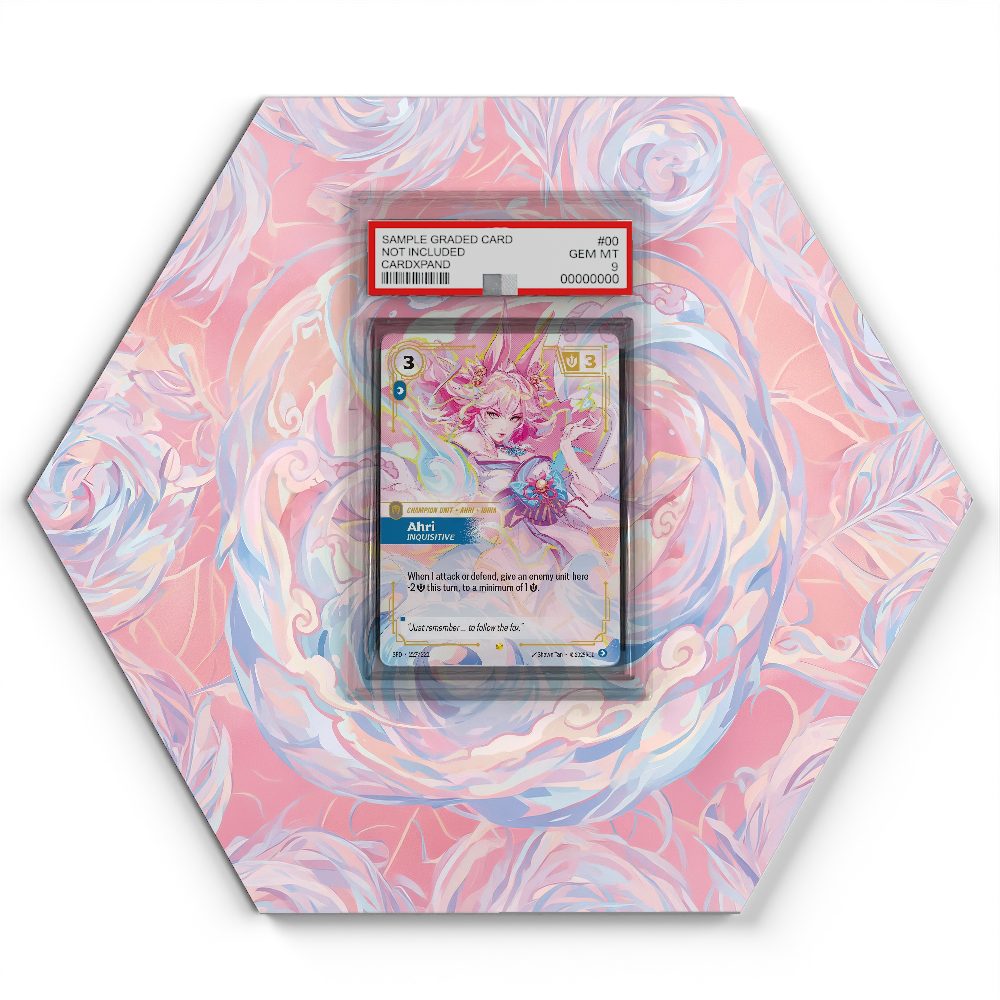 227/221 Ahri Inquisitive (Spiritforged) - Extended Artwork Riftbound Card Display