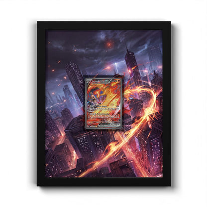 229/182 Team Rocket's Moltres EX - Extended Artwork Pokemon Card Frame