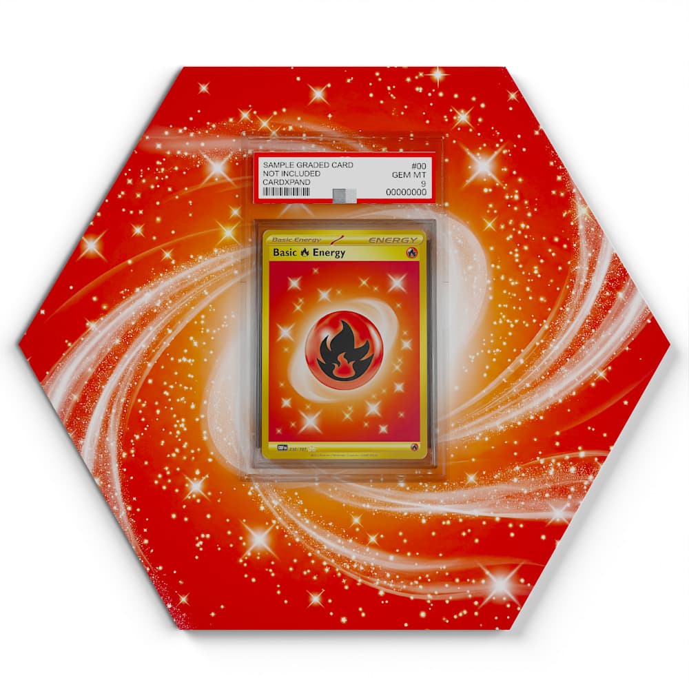 230/197 Basis-Feuer-Energie - Extended Artwork Pokemon Card Display
