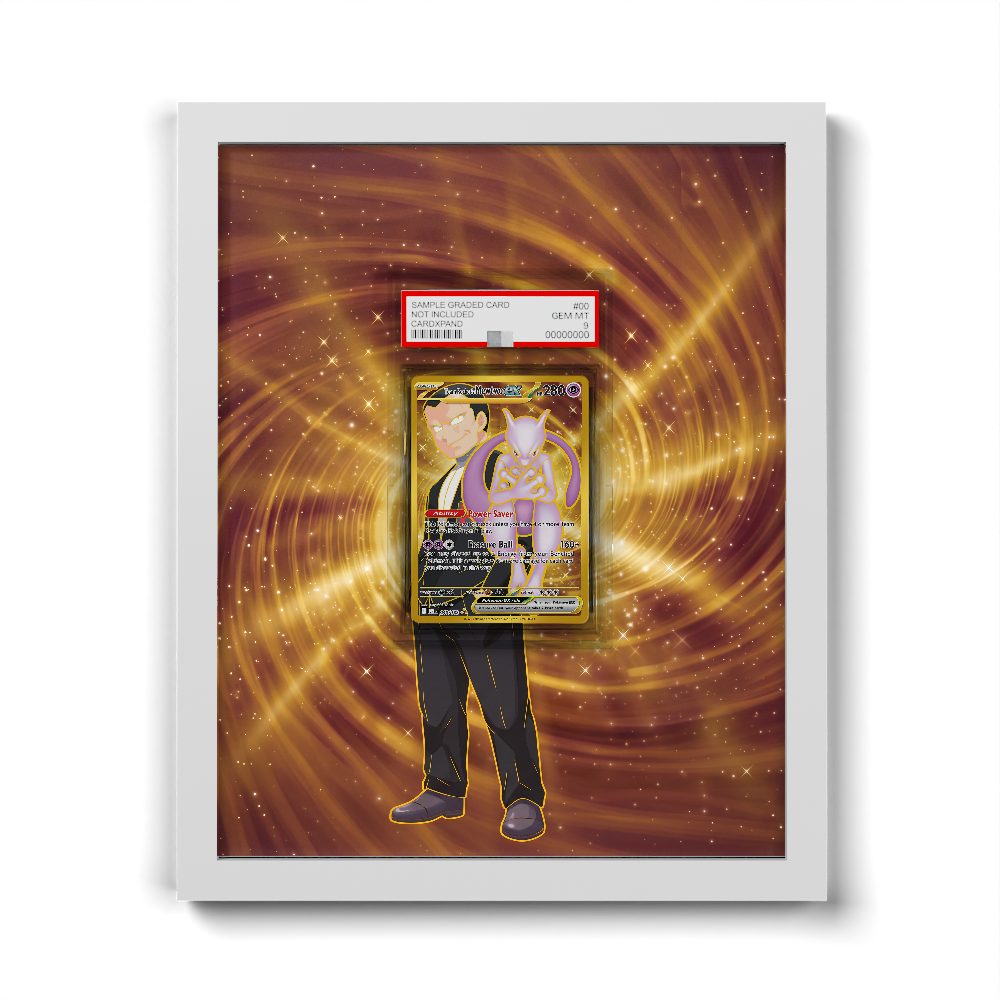 240/182 Team Rocket's Mewtwo EX - Extended Artwork Pokemon Card Frame