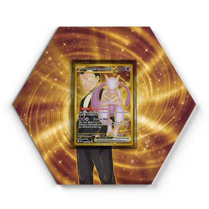 240/182 Team Rocket's Mewtwo EX - Extended Artwork Pokemon Card Display