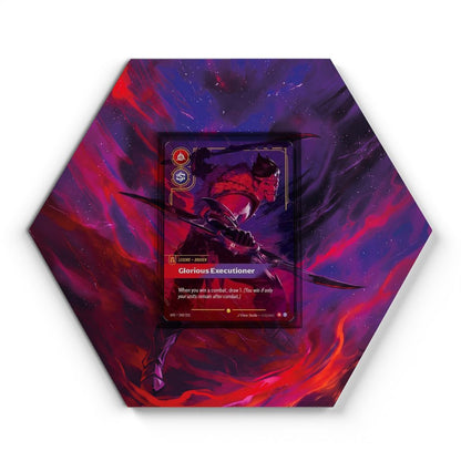 242/221 Legend - Draven Glorious Executioner - Extended Artwork Riftbound Card Display
