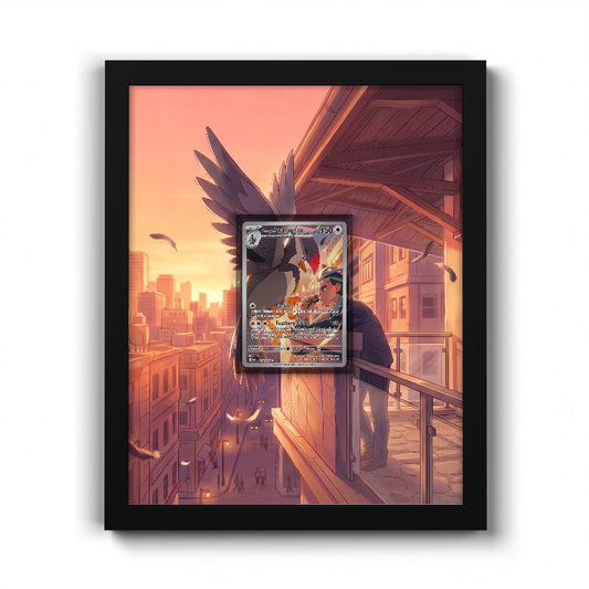 249/217 Larry's Staraptor - Extended Artwork Framed Pokemon Card Display