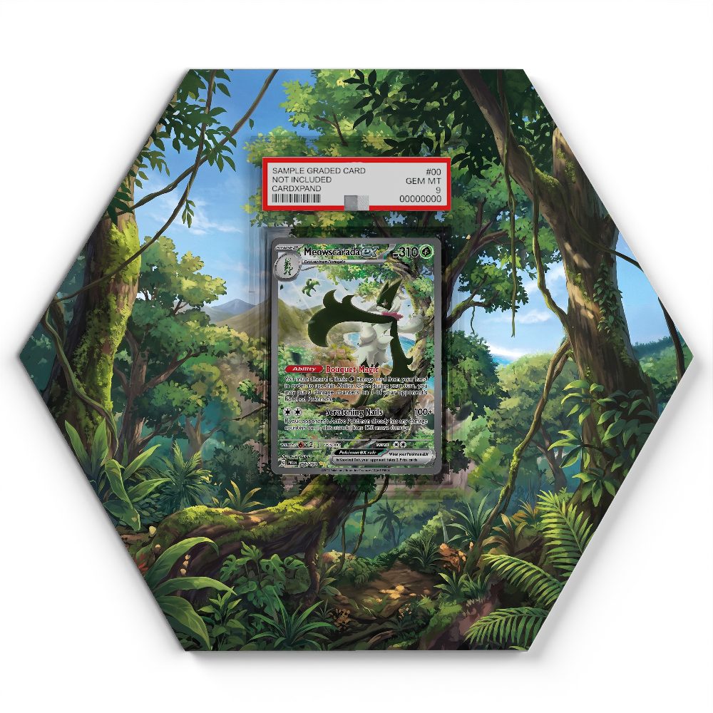 256/193 Meowscarada ex - Extended Artwork Pokemon Card Display