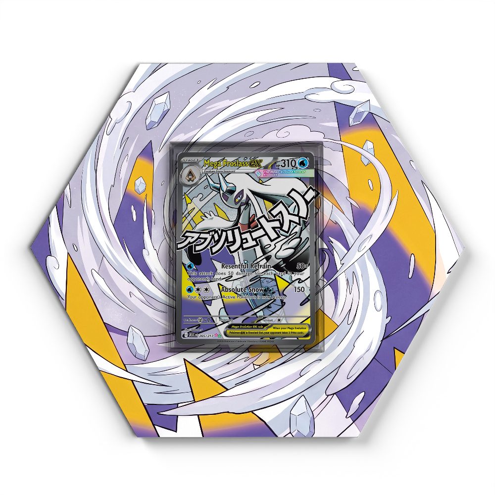 265/217 Mega Froslass EX - Extended Artwork Pokemon Card Display