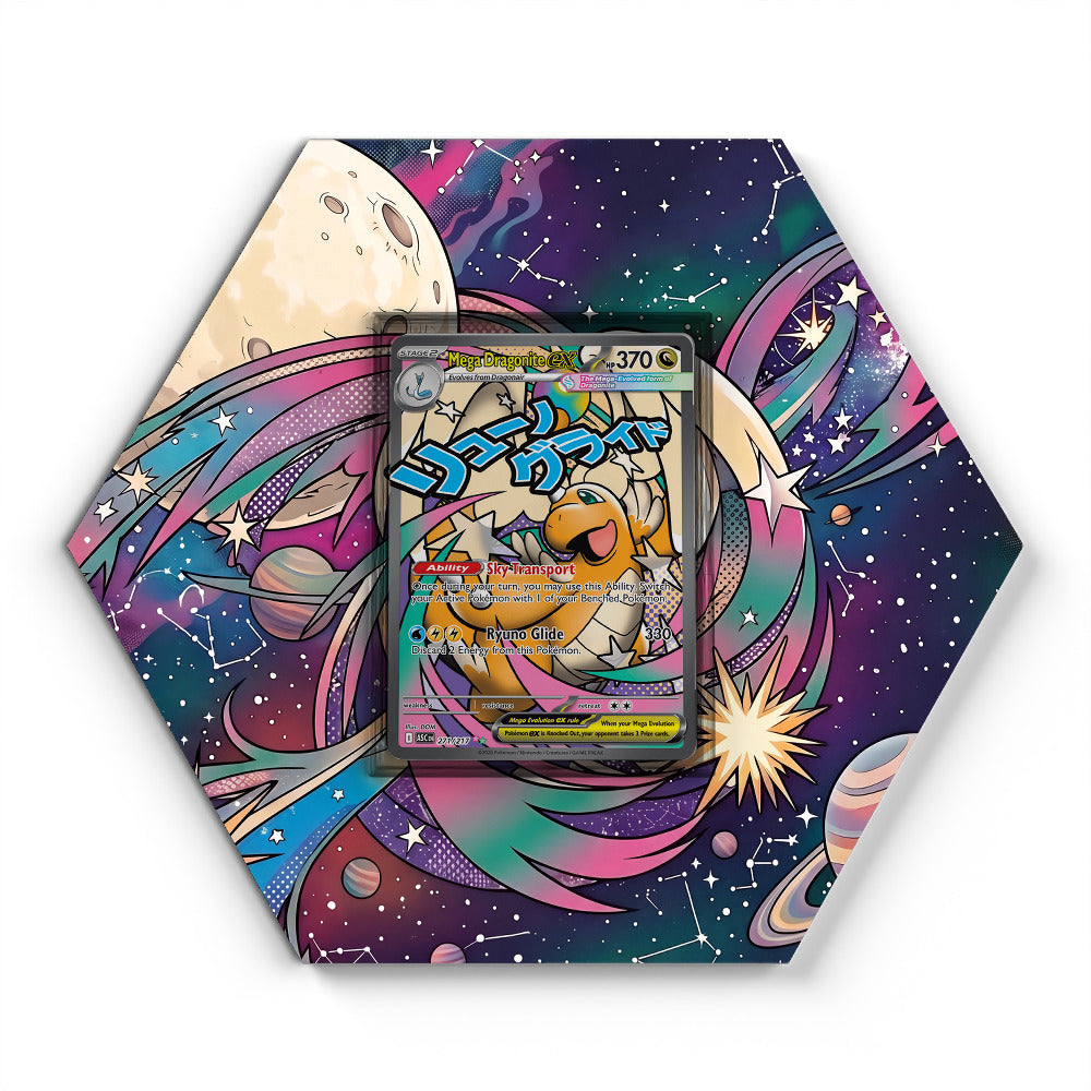 271/217 Mega Dragonite EX - Extended Artwork Pokemon Card Display