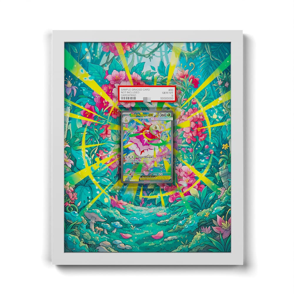 272 Mega Meganium EX - Extended Artwork Framed Pokemon Card Display