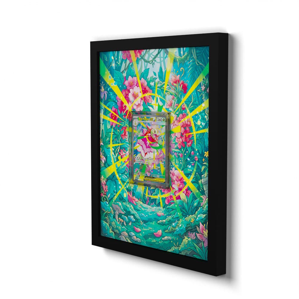 272 Mega Meganium EX - Extended Artwork Framed Pokemon Card Display