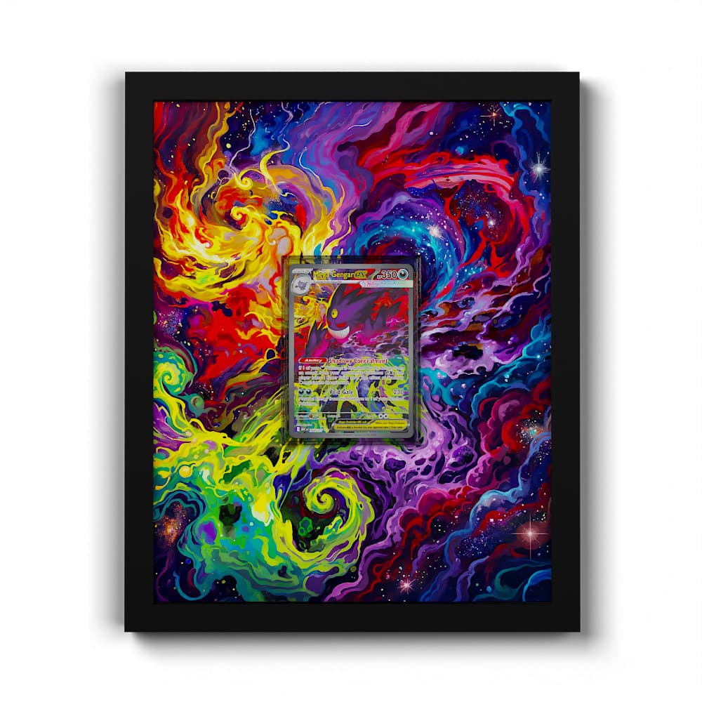 284 Mega Gengar EX - Extended Artwork Framed Pokemon Card Display