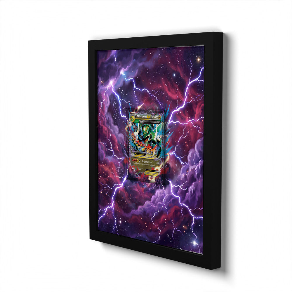 61/108 M Rayquaza EX - Extended Artwork Pokemon Card Frame
