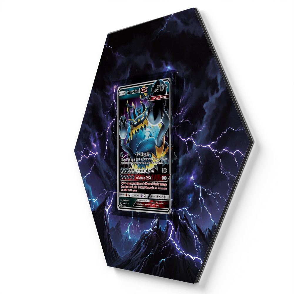 63/111 Guzzlord GX - Extended Artwork Pokemon Card Display