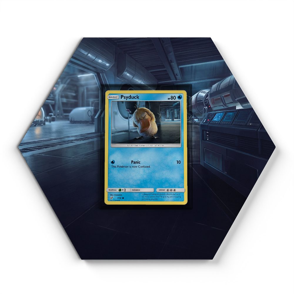 7/18 Psyduck - Extended Artwork Pokemon Card Display