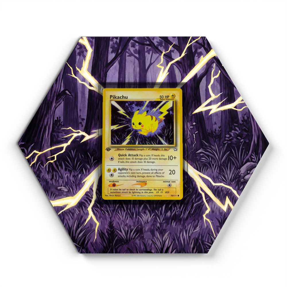 70/111 Pikachu - Extended Artwork Pokemon Card Display