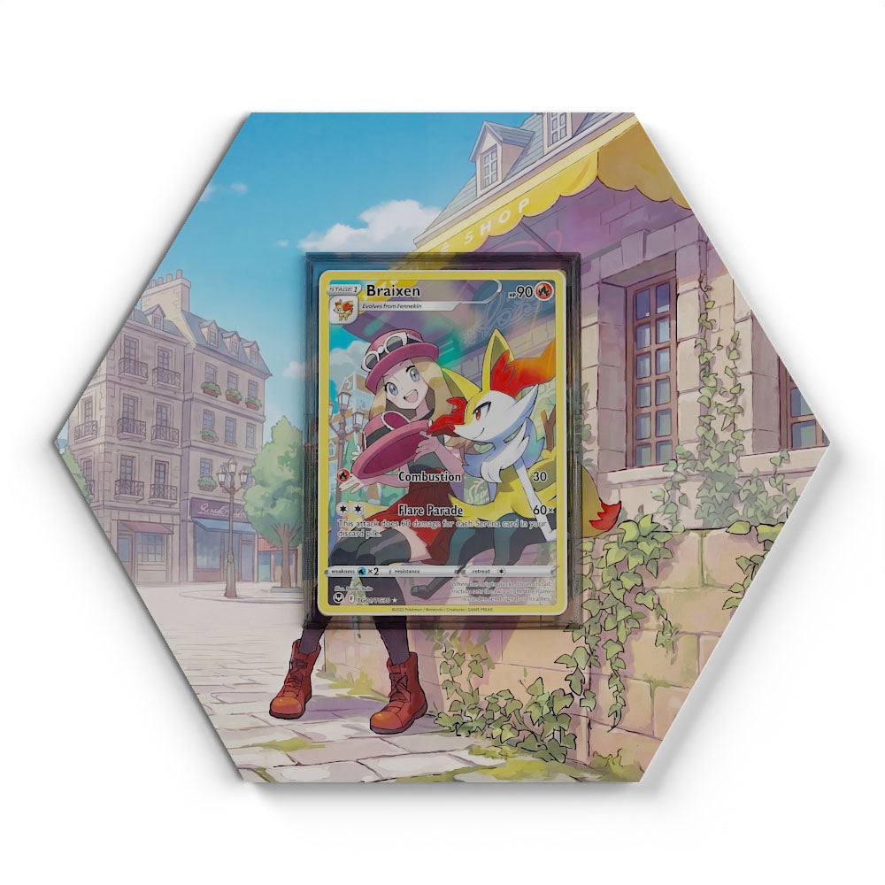 TG01/TG30 Braixen - Extended Artwork Pokemon Card Display